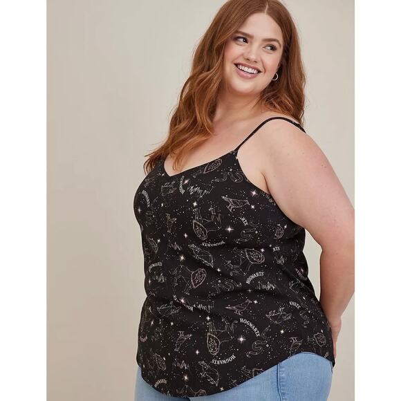 Torrid Harry Potter Ava Cami Stretch Challis Constellation top - size 2 - OC - Picture 1 of 8
